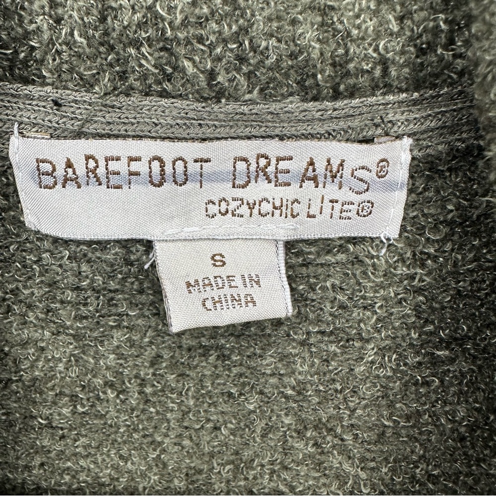 Barefoot Dreams Green Cozy Chic Lite Circle Cardigan/ Sweater Oversized Small - Picture 3 of 12